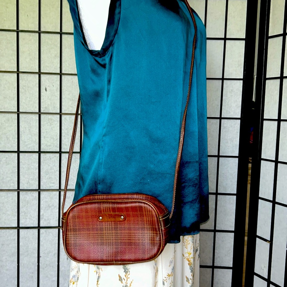 Rare Vintage Esprit Crossbody Bag Crossbody Bag red Brown